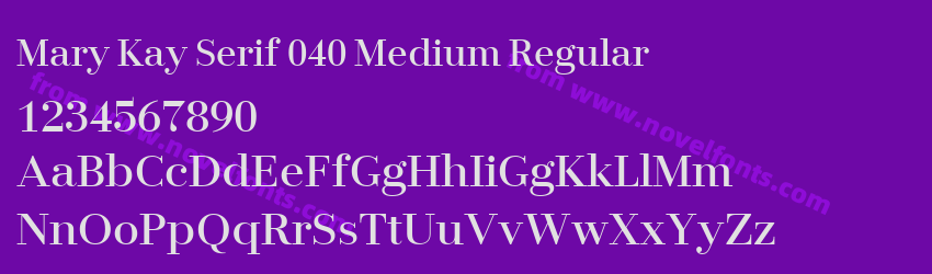 Mary Kay Serif 040 Medium RegularPreview Mary Kay Serif 040 Medium RegularPreview