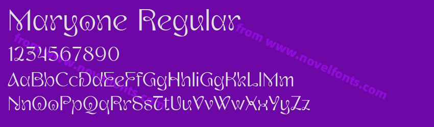 Maryone RegularPreview Maryone RegularPreview