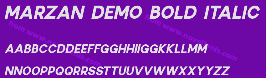 Marzan DEMO Bold ItalicPreview Marzan DEMO Bold ItalicPreview