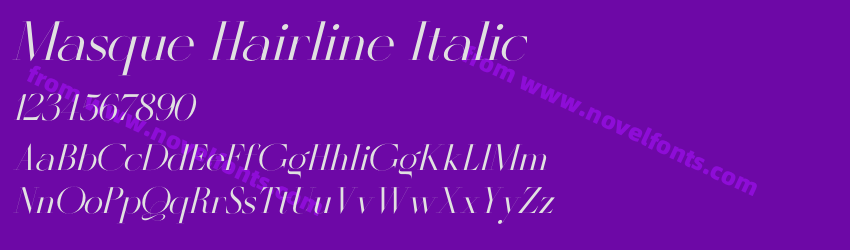 Masque Hairline ItalicPreview Masque Hairline ItalicPreview
