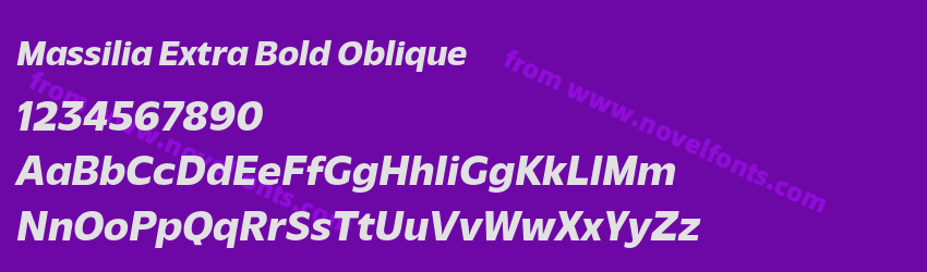 Massilia Extra Bold ObliquePreview Massilia Extra Bold ObliquePreview
