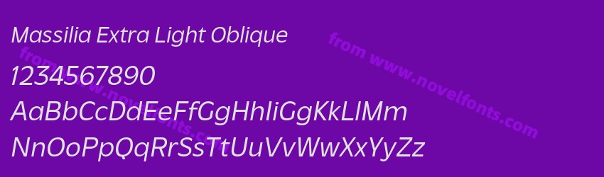Massilia Extra Light ObliquePreview Massilia Extra Light ObliquePreview