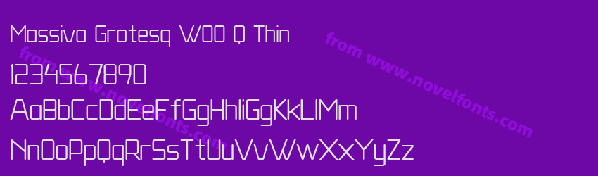 Massiva Grotesq W00 Q ThinPreview Massiva Grotesq W00 Q ThinPreview