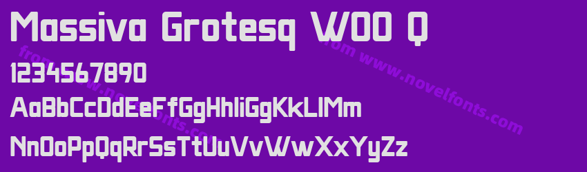 Massiva Grotesq W00 QPreview Massiva Grotesq W00 QPreview