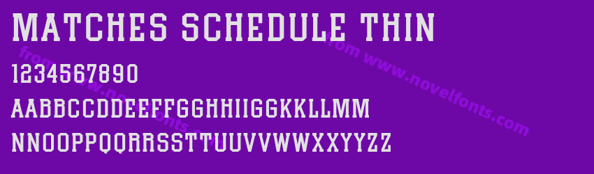 Matches Schedule ThinPreview Matches Schedule ThinPreview