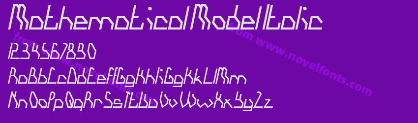 Mathematical Model ItalicPreview Mathematical Model ItalicPreview