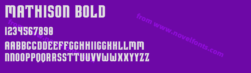 Mathison BoldPreview Mathison BoldPreview