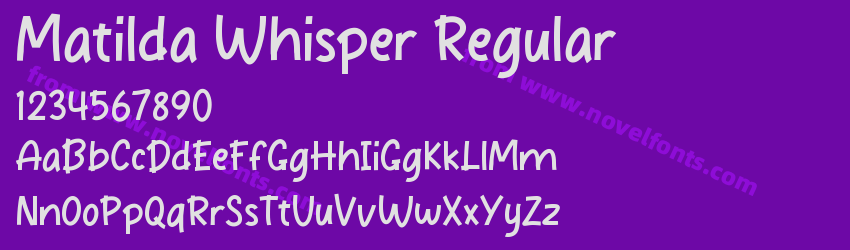 Matilda Whisper RegularPreview Matilda Whisper RegularPreview