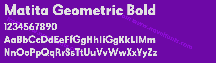 Matita Geometric BoldPreview Matita Geometric BoldPreview