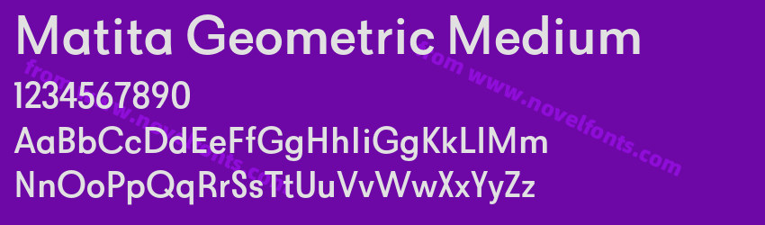 Matita Geometric MediumPreview Matita Geometric MediumPreview