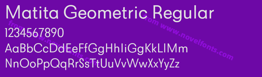 Matita Geometric RegularPreview Matita Geometric RegularPreview