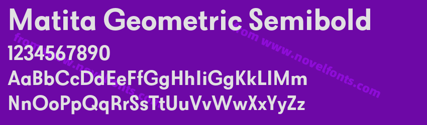 Matita Geometric SemiboldPreview Matita Geometric SemiboldPreview