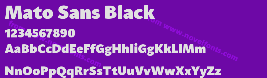 Mato Sans BlackPreview Mato Sans BlackPreview