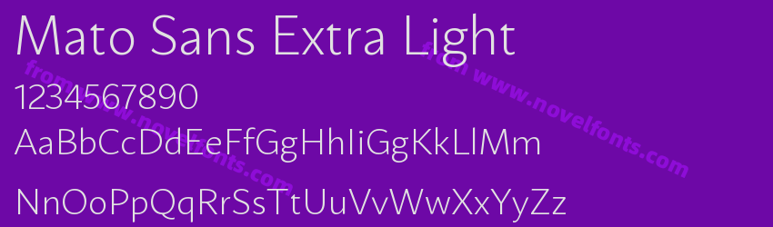 Mato Sans Extra LightPreview Mato Sans Extra LightPreview
