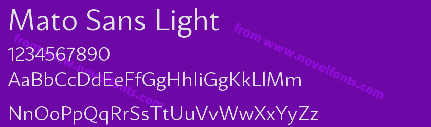 Mato Sans LightPreview Mato Sans LightPreview