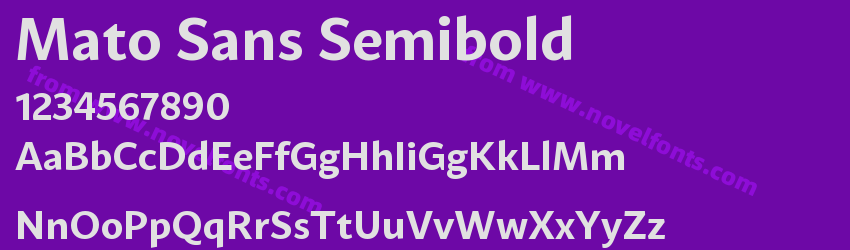 Mato Sans SemiboldPreview Mato Sans SemiboldPreview
