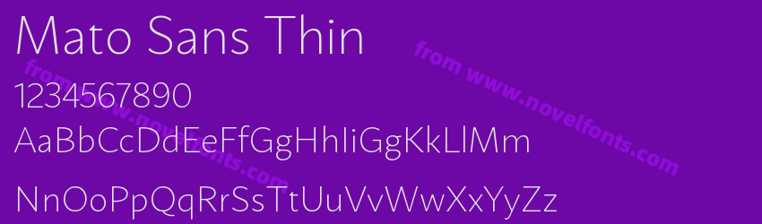 Mato Sans ThinPreview Mato Sans ThinPreview