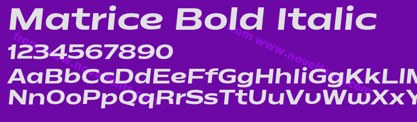 Matrice Bold ItalicPreview Matrice Bold ItalicPreview