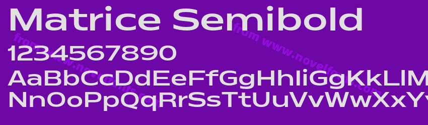 Matrice SemiboldPreview Matrice SemiboldPreview