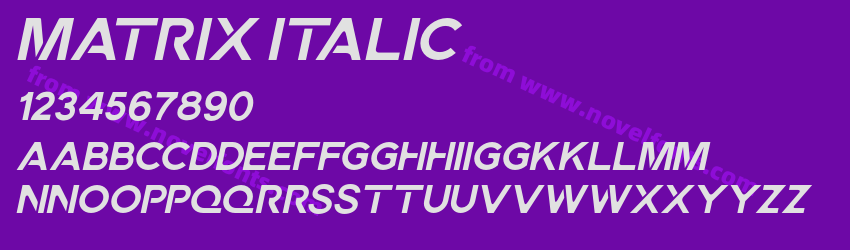 Matrix ItalicPreview Matrix ItalicPreview