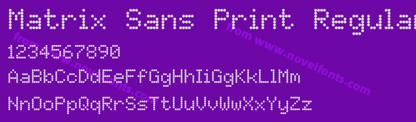 Matrix Sans Print RegularPreview Matrix Sans Print RegularPreview