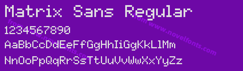 Matrix Sans RegularPreview Matrix Sans RegularPreview