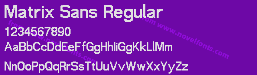 Matrix Sans RegularPreview Matrix Sans RegularPreview