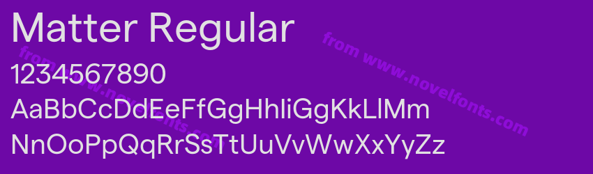 Matter RegularPreview Matter RegularPreview
