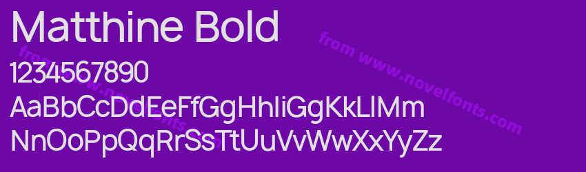 Matthine BoldPreview Matthine BoldPreview