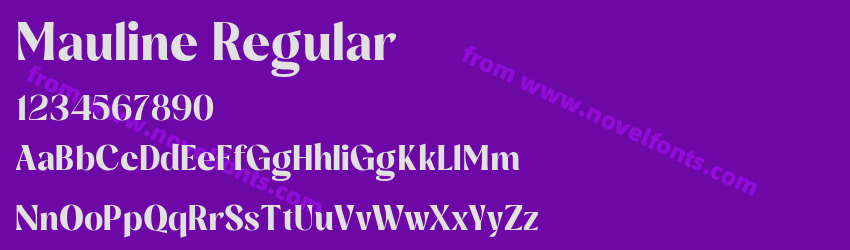 Mauline RegularPreview Mauline RegularPreview