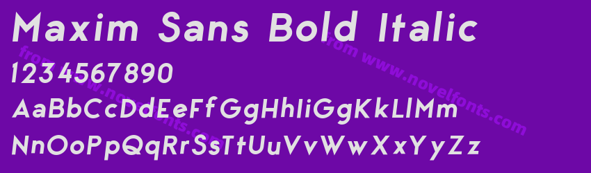 Maxim Sans Bold ItalicPreview Maxim Sans Bold ItalicPreview