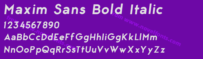 Maxim Sans Bold ItalicPreview Maxim Sans Bold ItalicPreview