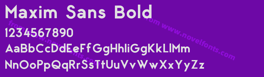 Maxim Sans BoldPreview Maxim Sans BoldPreview