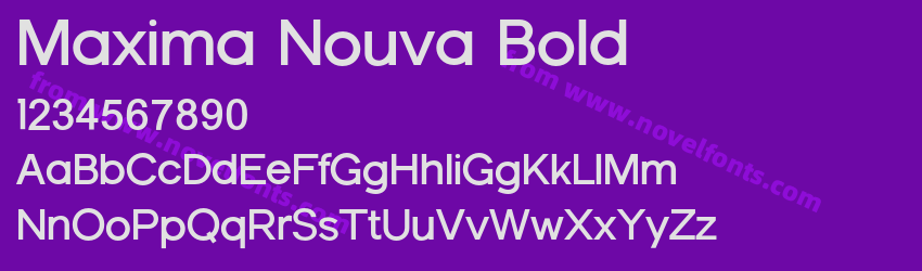 Maxima Nouva BoldPreview Maxima Nouva BoldPreview