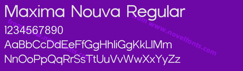 Maxima Nouva RegularPreview Maxima Nouva RegularPreview
