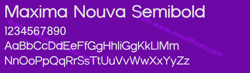 Maxima Nouva SemiboldPreview Maxima Nouva SemiboldPreview
