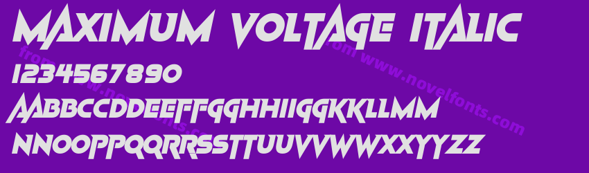 Maximum Voltage ItalicPreview Maximum Voltage ItalicPreview