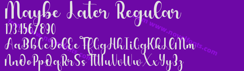 Maybe Later RegularPreview Maybe Later RegularPreview