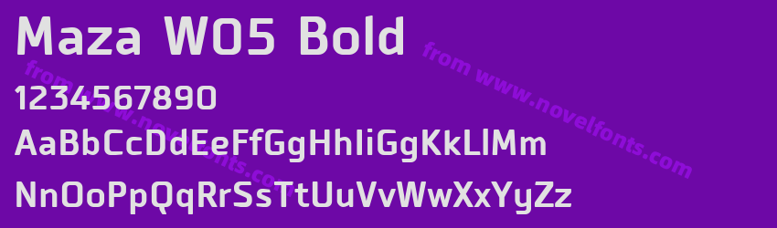 Maza W05 BoldPreview Maza W05 BoldPreview