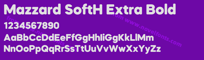 Mazzard SoftH Extra BoldPreview Mazzard SoftH Extra BoldPreview