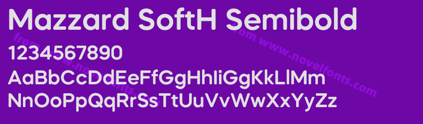 Mazzard SoftH SemiboldPreview Mazzard SoftH SemiboldPreview