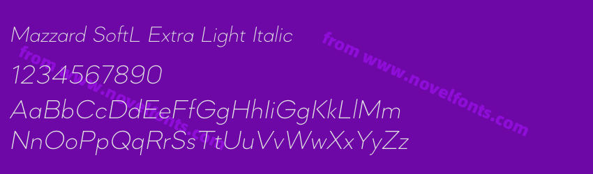 Mazzard SoftL Extra Light ItalicPreview Mazzard SoftL Extra Light ItalicPreview