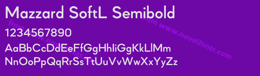 Mazzard SoftL SemiboldPreview Mazzard SoftL SemiboldPreview