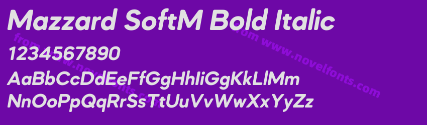 Mazzard SoftM Bold ItalicPreview Mazzard SoftM Bold ItalicPreview