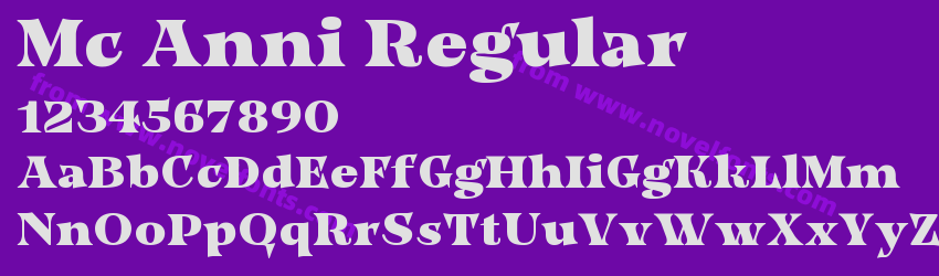 Mc Anni RegularPreview Mc Anni RegularPreview