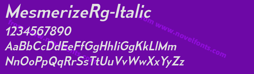 Mesmerize Rg ItalicPreview