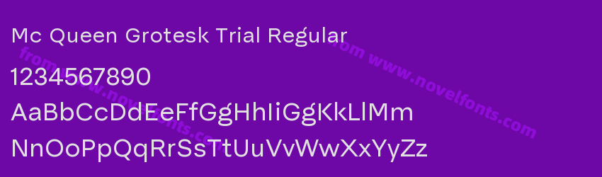 Mc Queen Grotesk Trial RegularPreview Mc Queen Grotesk Trial RegularPreview
