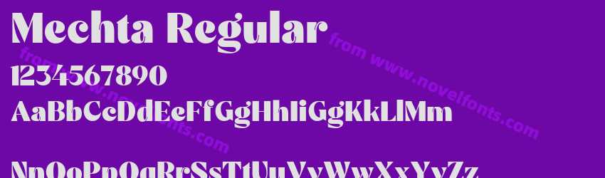 Mechta RegularPreview Mechta RegularPreview