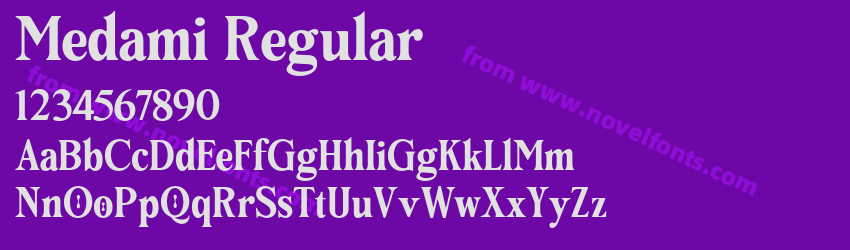 Medami RegularPreview Medami RegularPreview