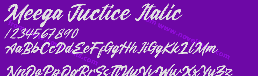 Meega Juctice ItalicPreview Meega Juctice ItalicPreview